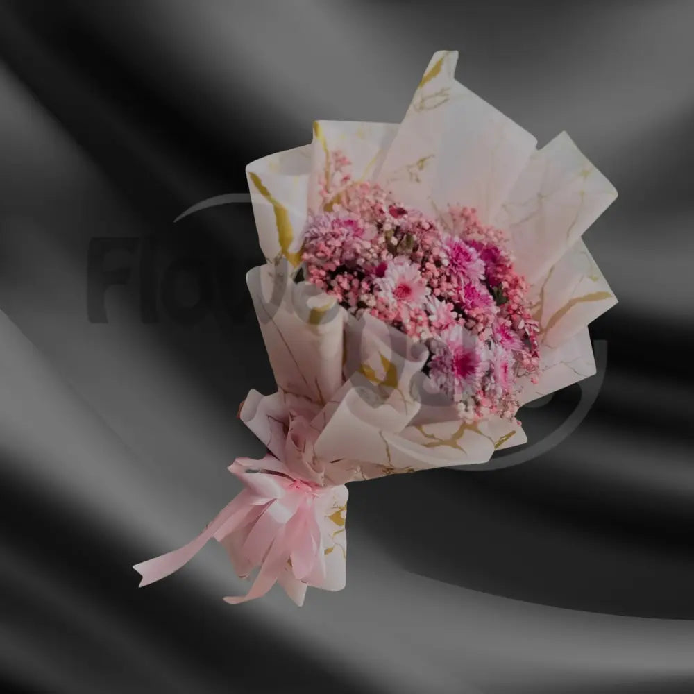 Ethereal Pink Marble Chrysanthemum Bouquet