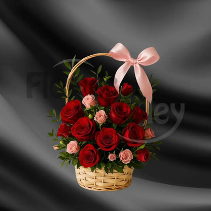 Ruby Romance: Velvet Rose Picnic Basket