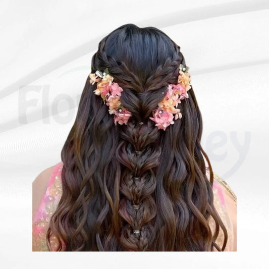 Sunset Ombre Floral Hair Pins Set