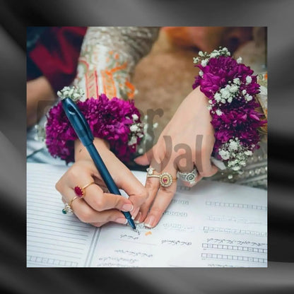 Nikkah Signature Purple Blossom Wrist Gajras